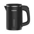 Vidiem Smart 600 Watts Stainless Steel Body Electric Kettle 0.8 L – Black_Front View