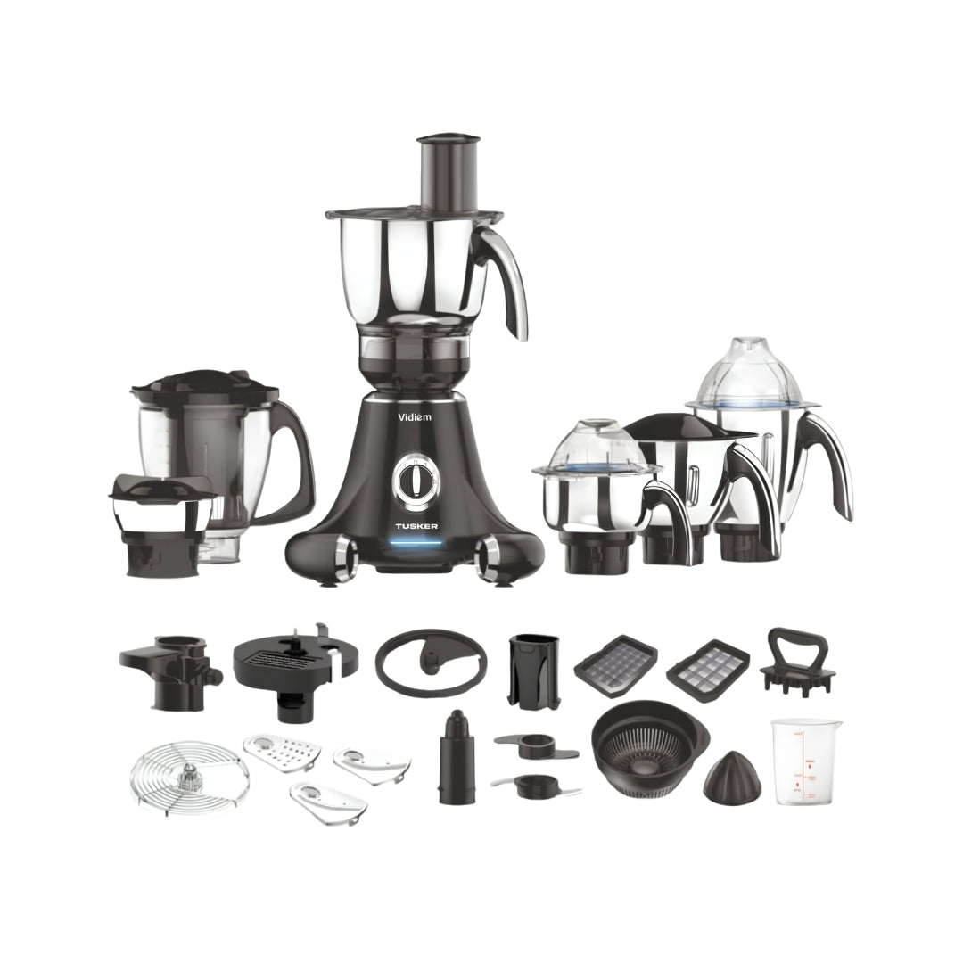 Vidiem Tusker Mixer Grinder 750 Watts - Black_Front View