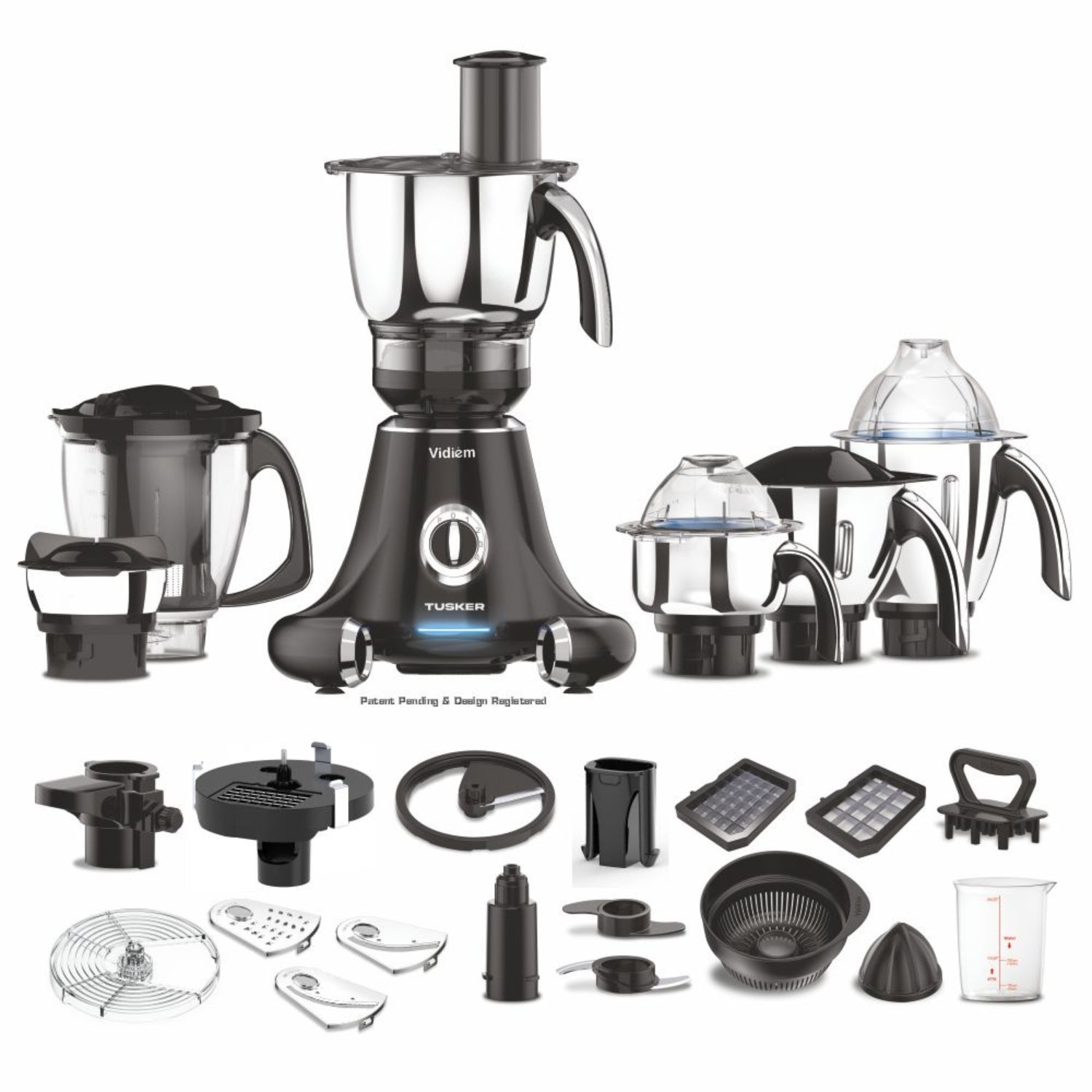 Vidiem Tusker Mixer Grinder 750 Watts - Black _1