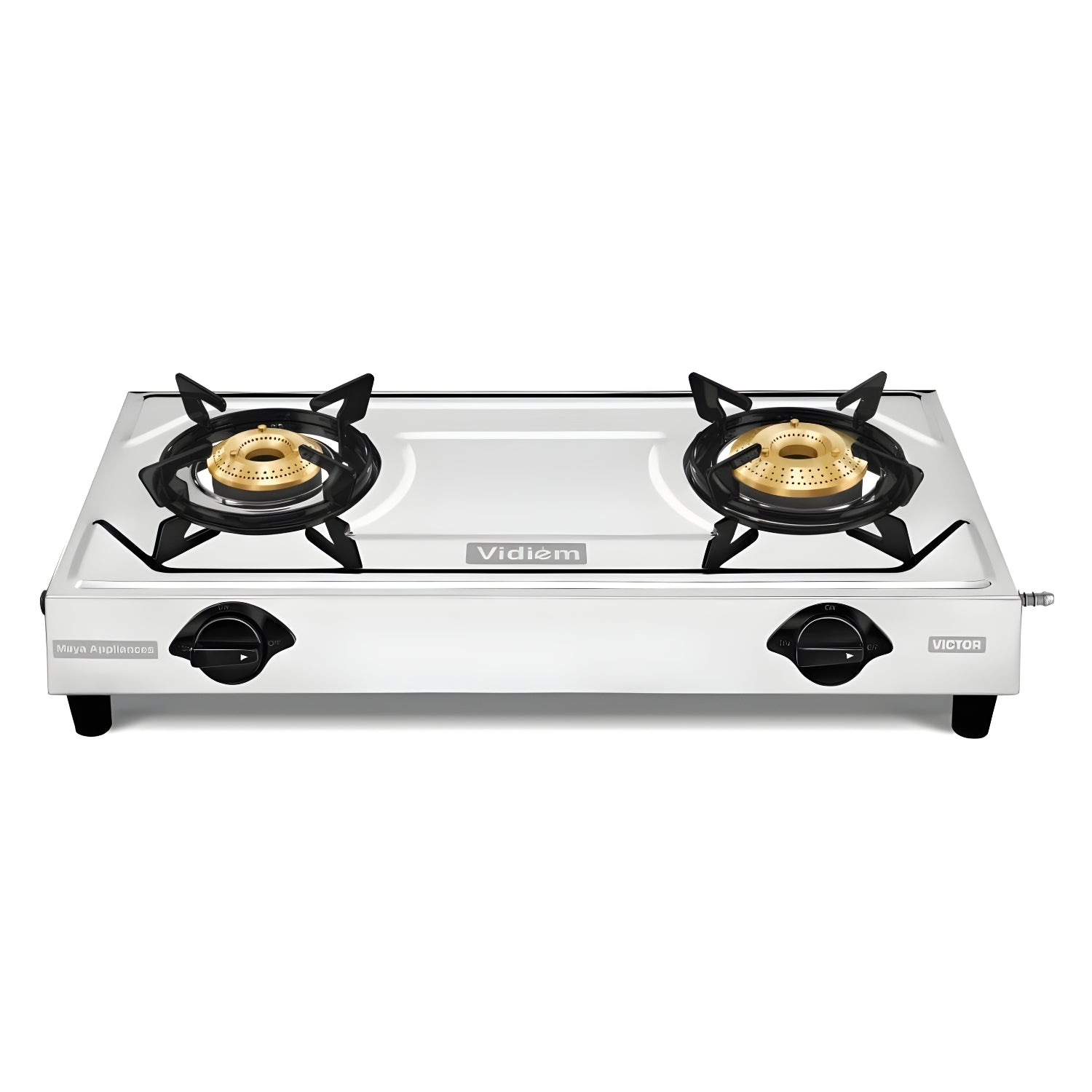 Vidiem Vector Jumbo 2-Burner Stainless Steel Gas Stove – Silver_1