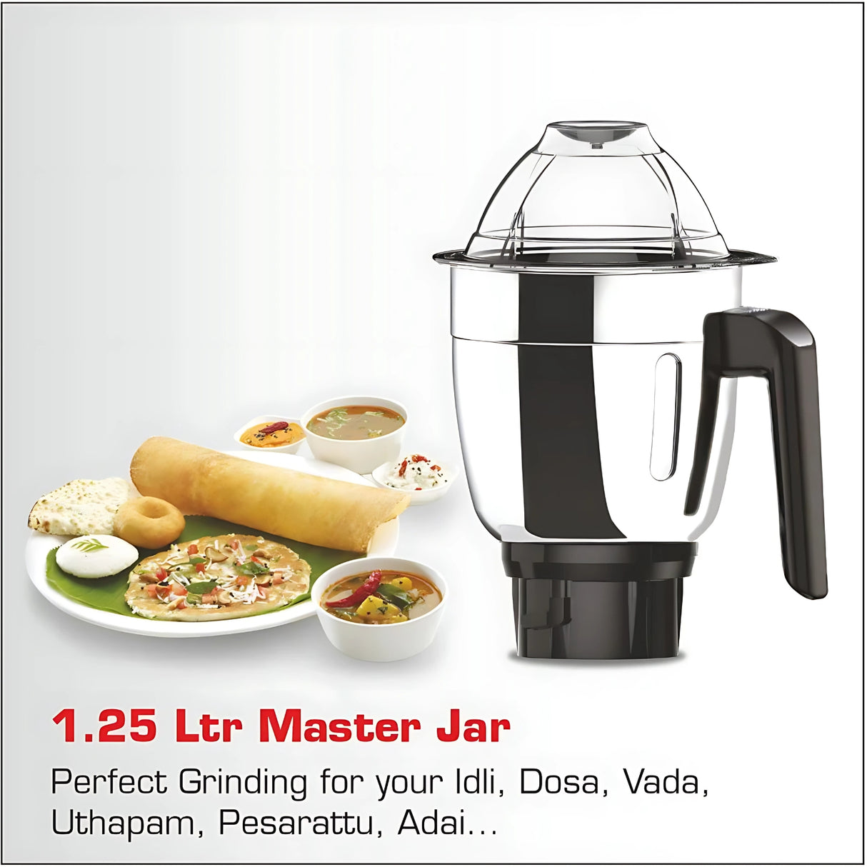 Vidiem Veer 650W Mixer Grinder – 3 Stainless Steel Jars Durable ABS Body  Powerful & Compact Mixie_2