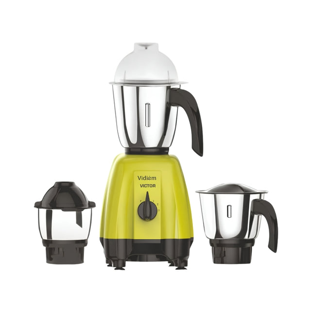 Vidiem Victor Mixer Grinder 600 Watts - Yellow_Front View