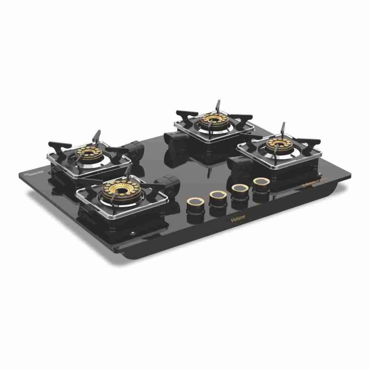 Vidiem Vogue 4 Burner Gas Stove – Black_1