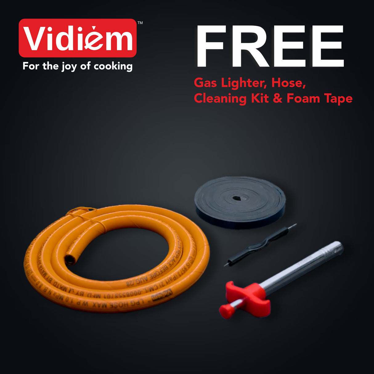 Vidiem Vogue GT 3Burner Gas Stove – Black_4