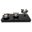 Vidiem Vogue Vesta 3-Burner Glass Top Gas Stove – Black_1