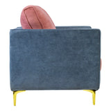 Vienna Fabric Sofa 1-Seater - Blue