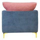Vienna Fabric Sofa 1-Seater - Blue