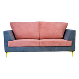 Vienna Fabric Sofa 3-Seater - Blue