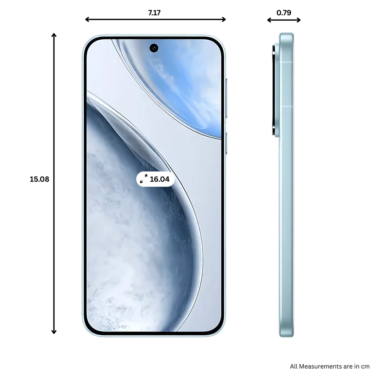 Vivo X200 FE 5G (12/256 GB, Frost Blue)