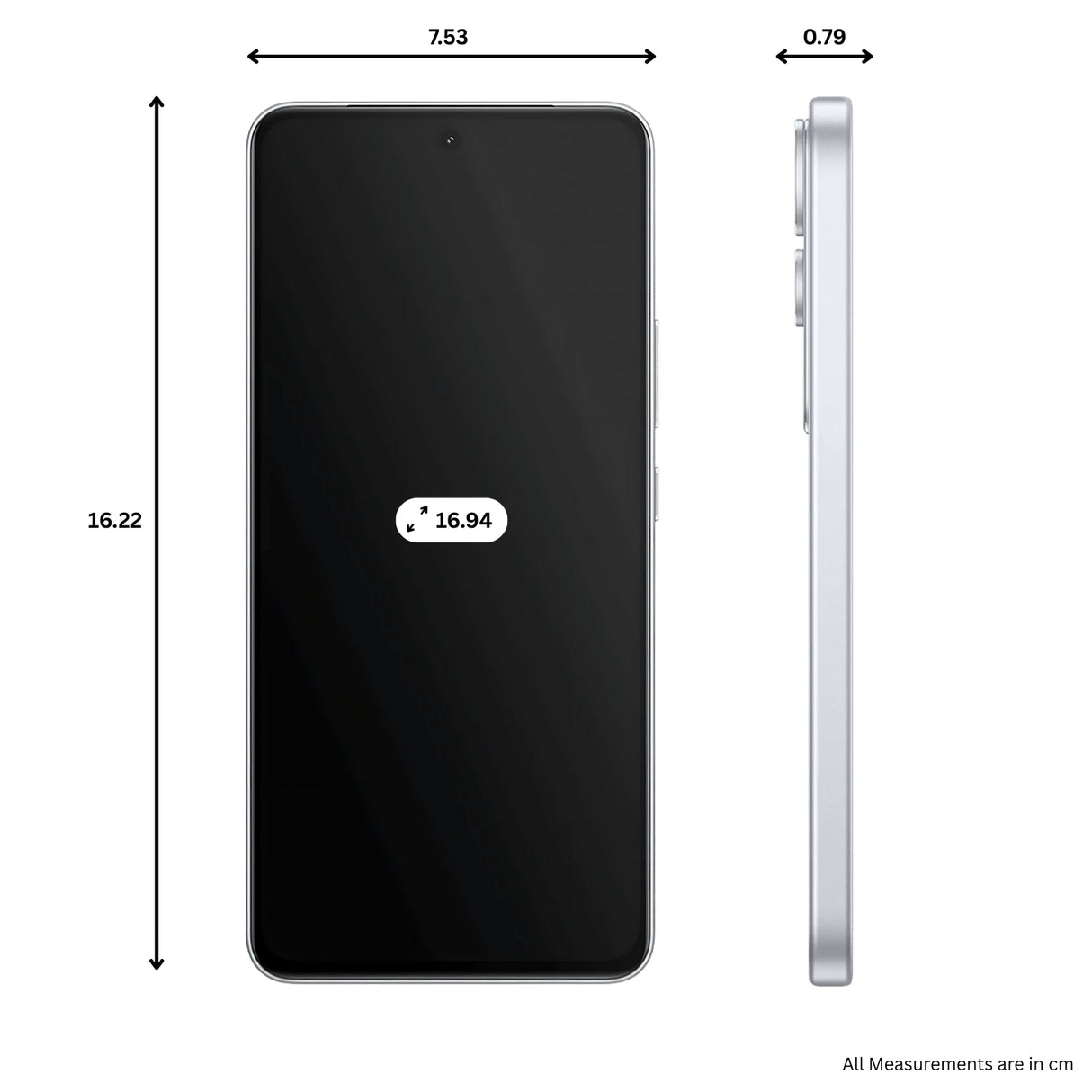 Vivo Y400 5G (8/128 GB, Glam White)