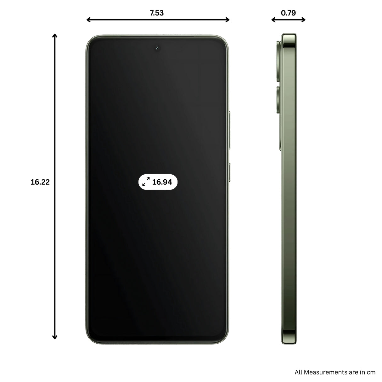 Vivo Y400 5G (8/256 GB, Olive Green)