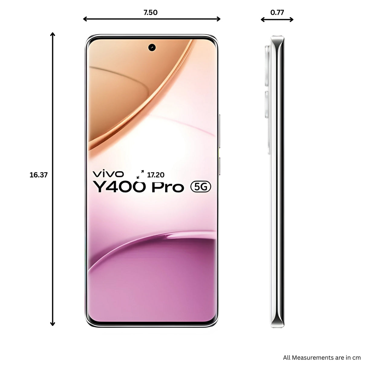Vivo Y400 Pro 5G (8/128 GB, Freestyle White)
