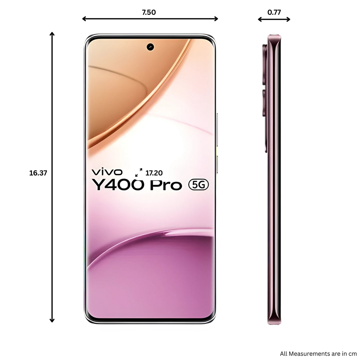 Vivo Y400 Pro 5G (8/256 GB, Nebula Purple)