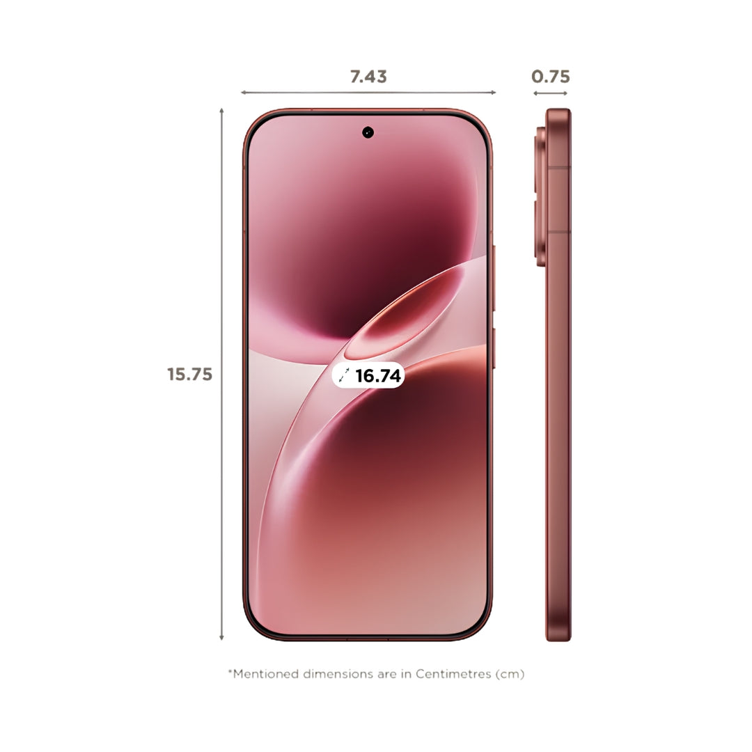 Vivo V70 5G (8_256GB Passion Red)_Dinmension view