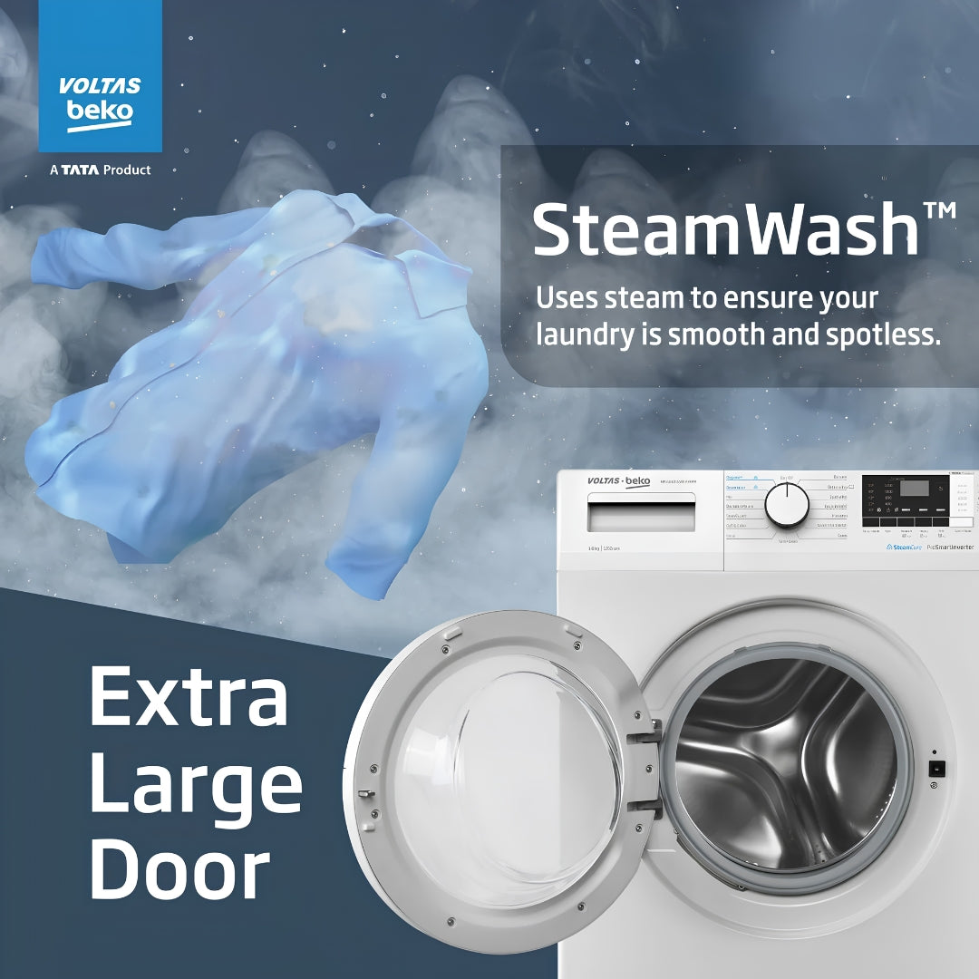 Volats Beko WFL8012B7JVBKA Front Load Washing Machine 8 Kg - White_Feature_5