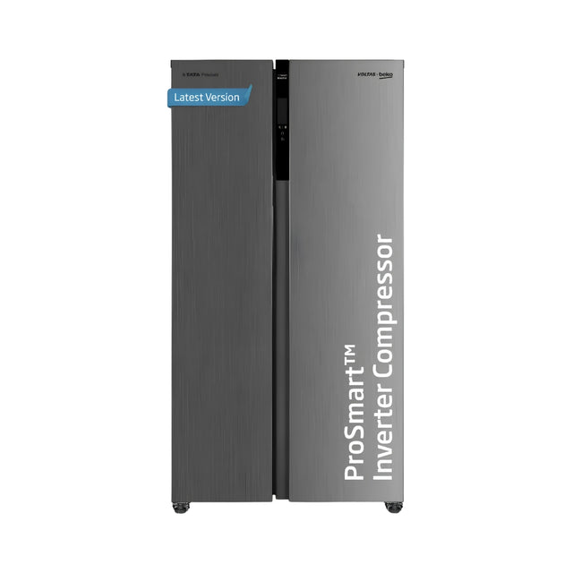 VoltasBekoRSB495FPV300RXID11010194Star472LSidebySideRefrigerator_InoxSteel_1_FrontView