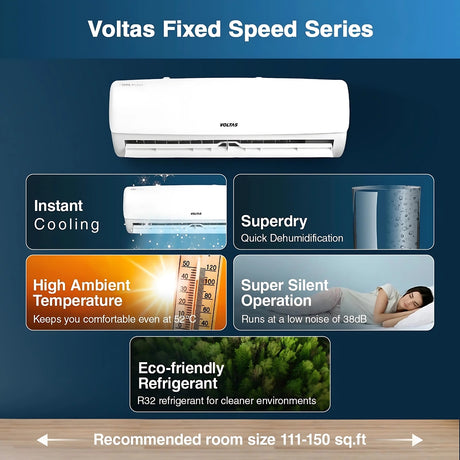 Voltas 183 Vectra Elegant Inverter Split Ac 1.5 Ton - White_2