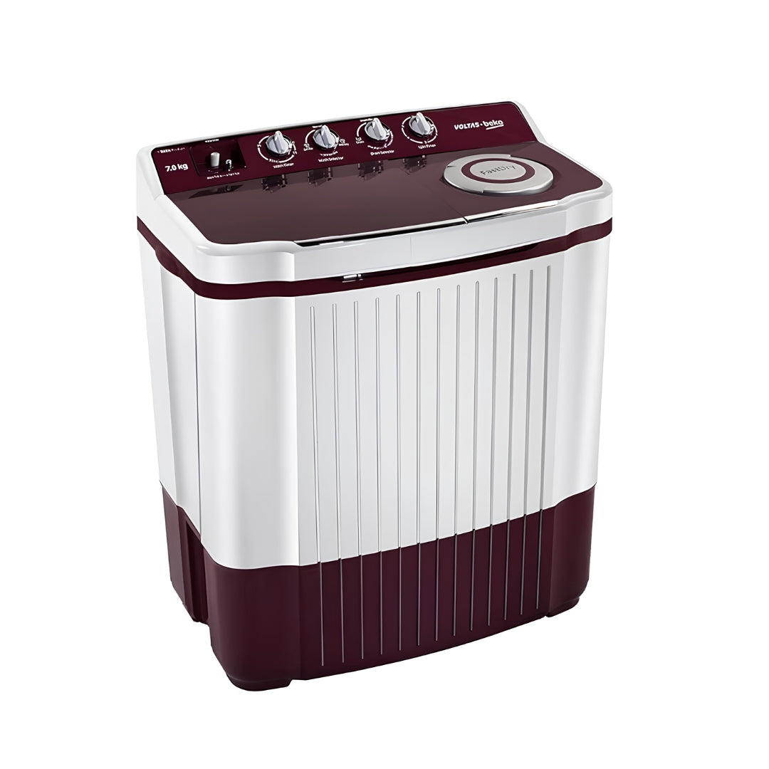 Voltas Beko  7 Kg  Semi Automatic  Top Load Washing Machine  WTT70DLIM  BRSSWH5POD2