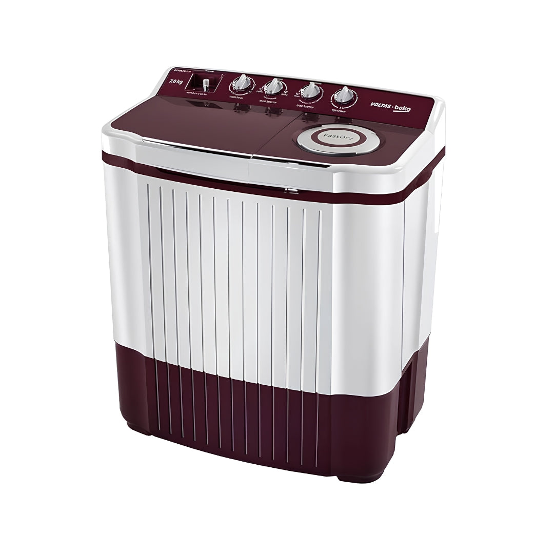 Voltas Beko  7 Kg  Semi Automatic  Top Load Washing Machine  WTT70DLIM  BRSSWH5POD3