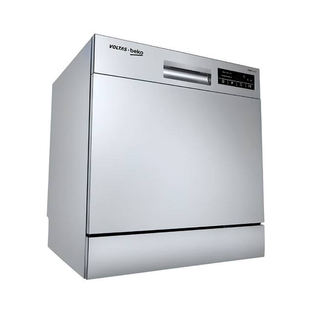 Voltas Beko DT8S Dishwasher 8 Places - Silver_Front View