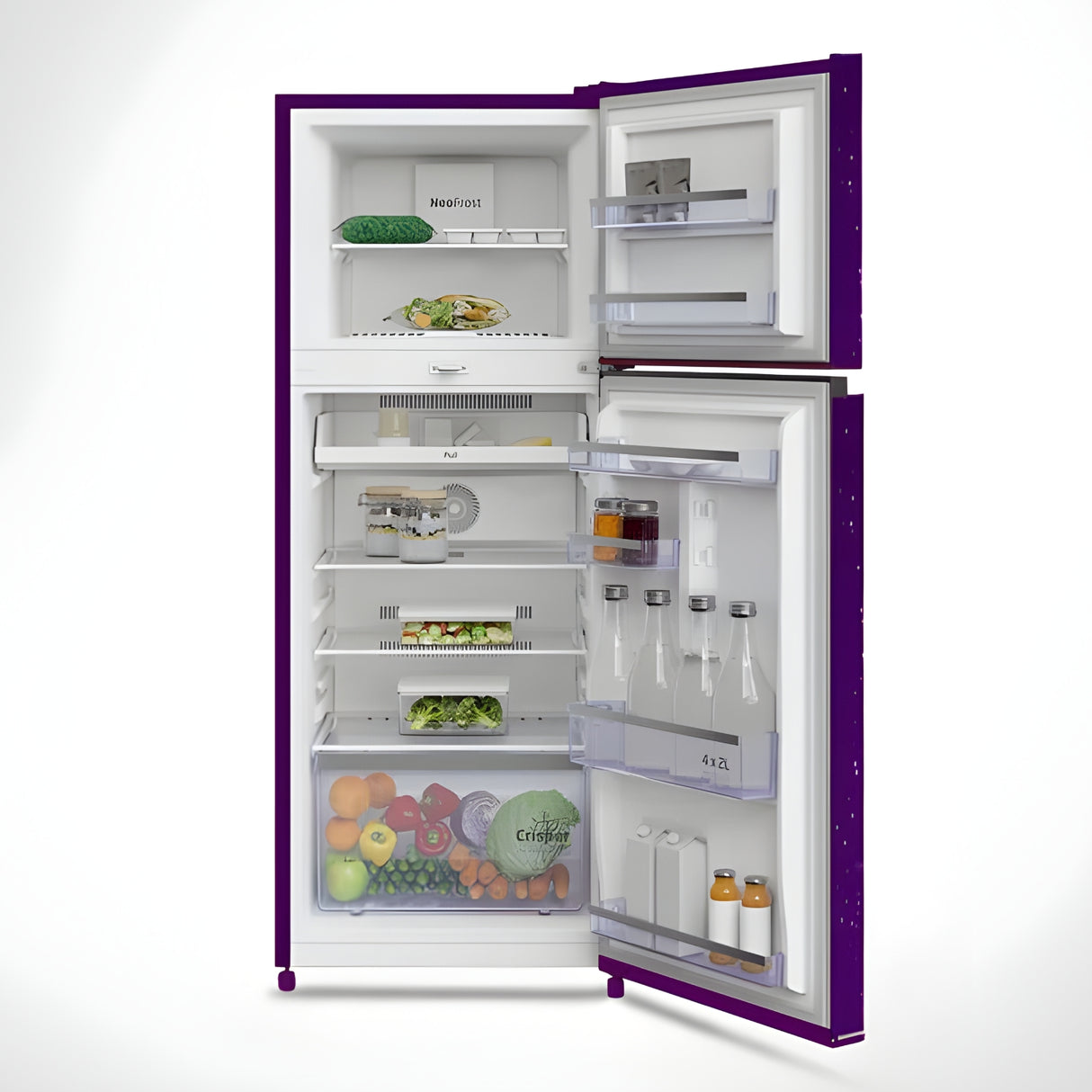 Voltas Beko RFF270D W0NPR0I0000GD 230L 2-Star Frost-Free Double Door Refrigerator - Nightangle Purple_2