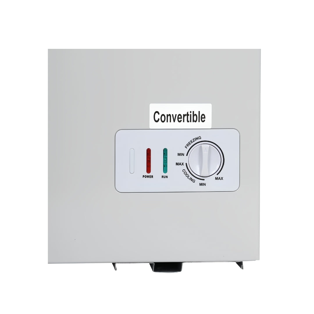 Voltas CVF136SB2 Convertible Cooling Technology Freezer 97 L - White with Grey_Control View