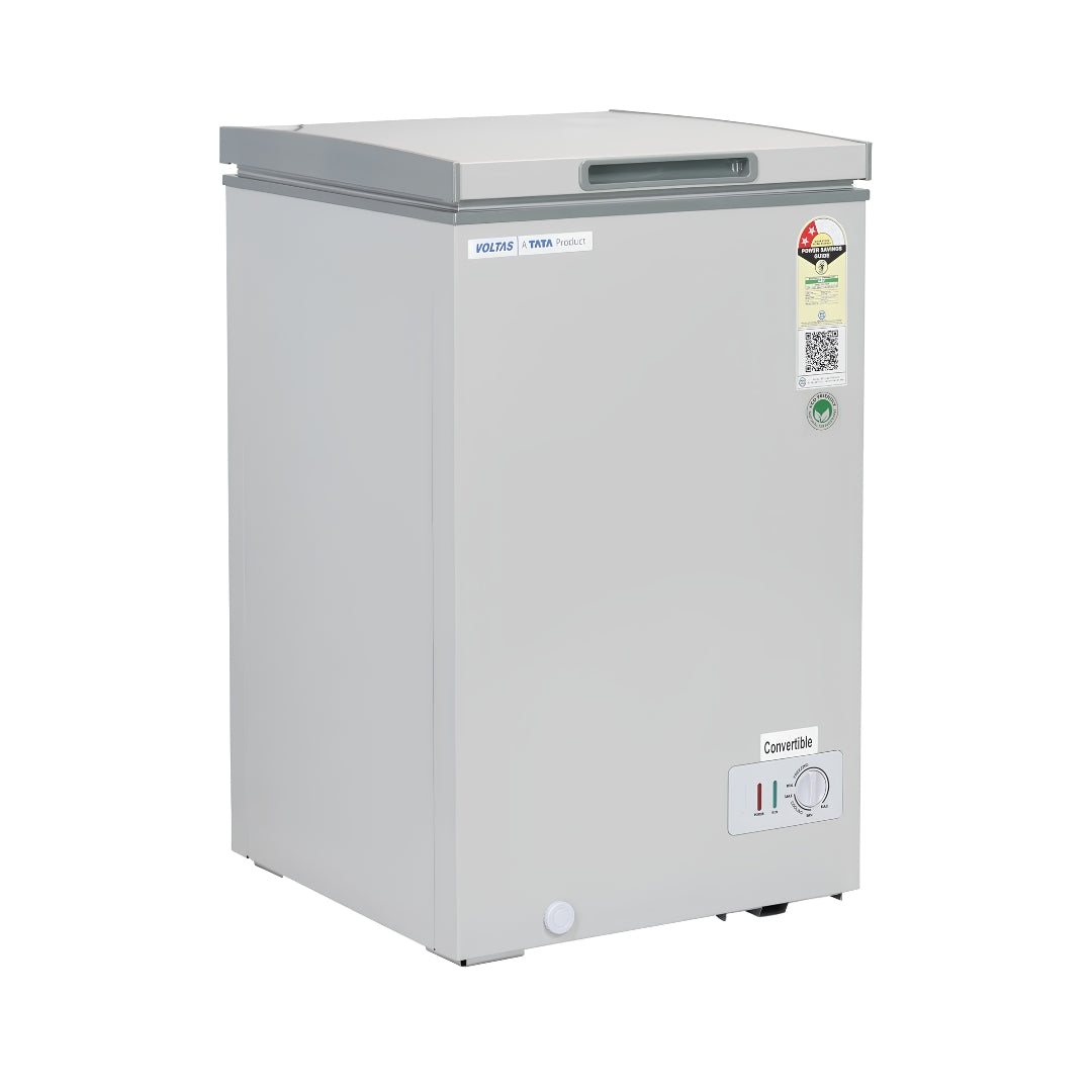 Voltas CVF136SB2 Convertible Cooling Technology Freezer 97 L - White with Grey_Right View