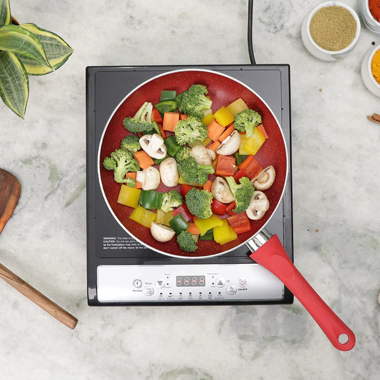 Wonderchef 63154379 Torino Plus Induction Stove 2000 Watts - Black