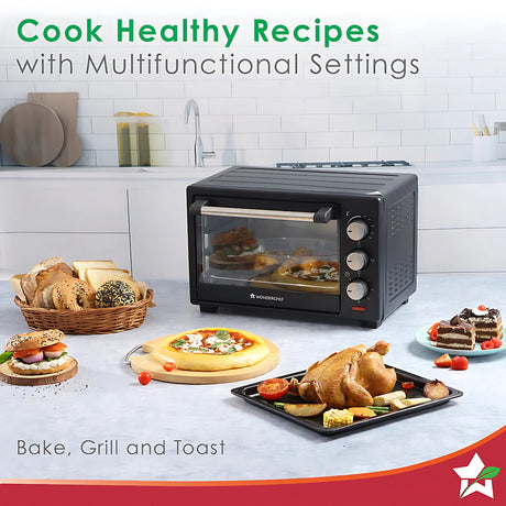 Wonderchef 63152143 Oven Toaster Griller OTG 19 L - Black