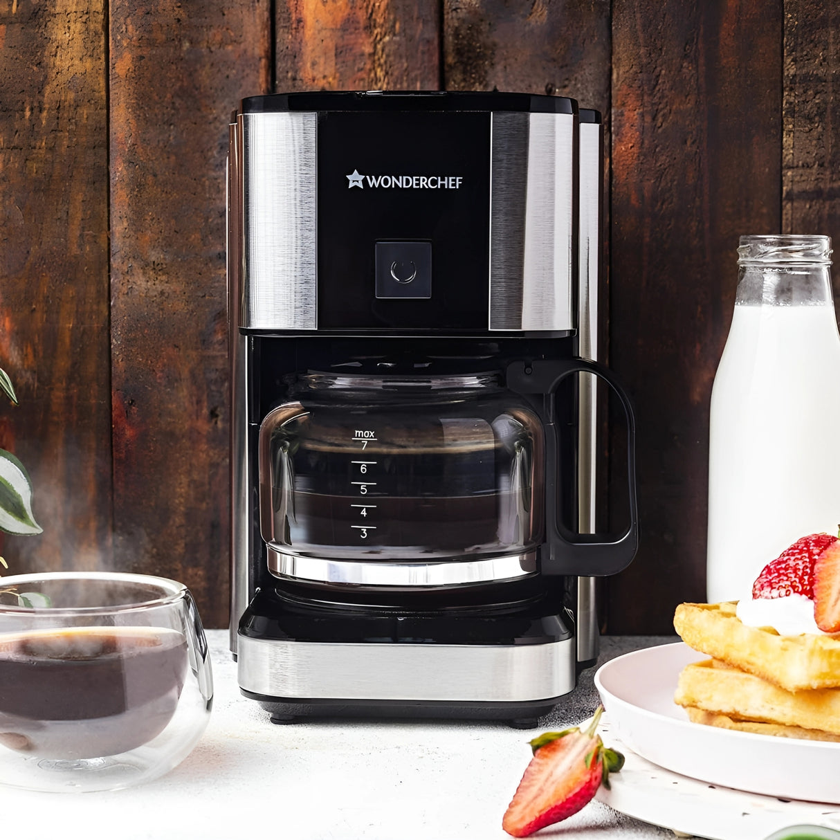 WONDERCHEF Regalia Brew 700 ml capacity Coffee Maker – Black
