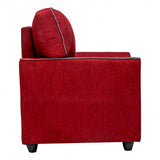 Waasa Pro Sophisticated Fabric Sofa Set (3+1+1 Seater) - Maroon