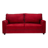 Waasa Pro Sophisticated Comfort Fabric Sofa 3 Seater - Maroon