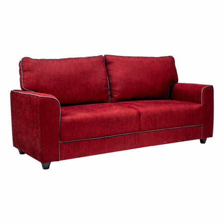 Waasa Pro Sophisticated Comfort Fabric Sofa 3 Seater - Maroon