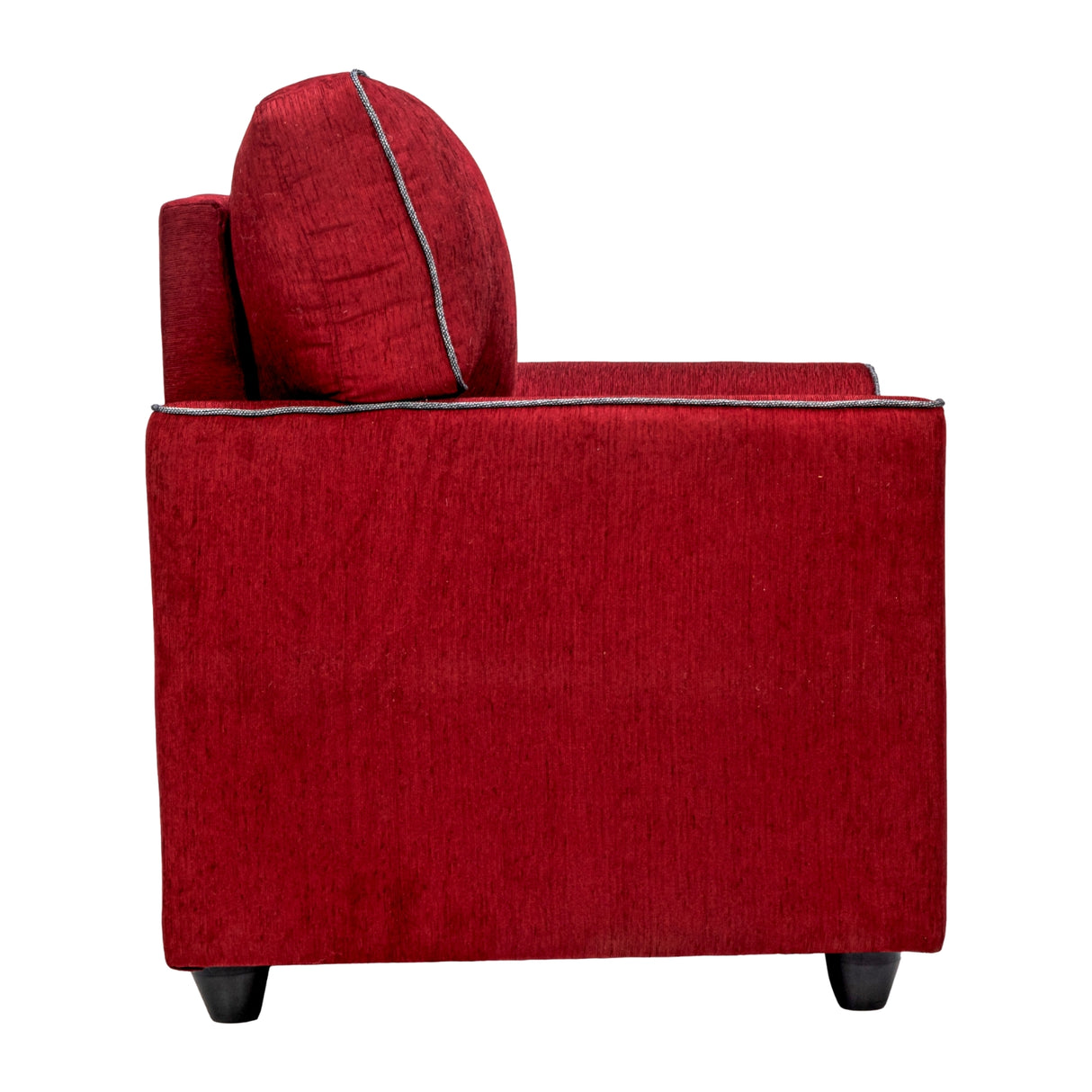 Waasa Pro Sophisticated Comfort Fabric Sofa 1 Seater - Maroon