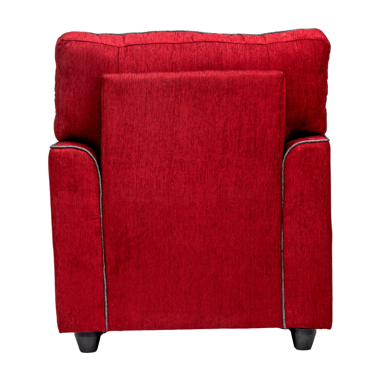 Waasa Pro Sophisticated Comfort Fabric Sofa 1 Seater - Maroon