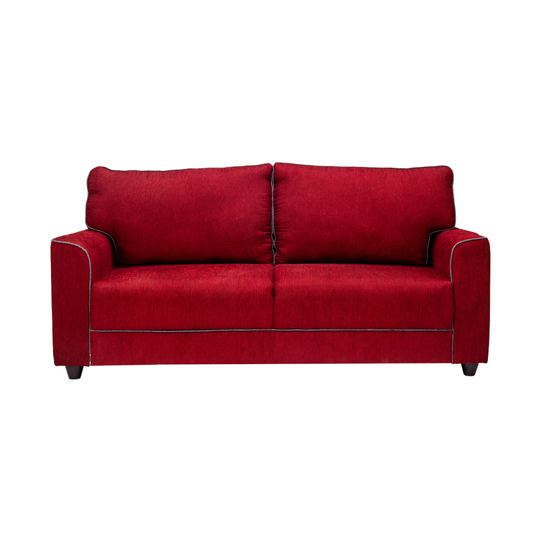 Waasa Sophisticated Fabric Sofa Set (3+1+1-Seater) - Maroon_4
