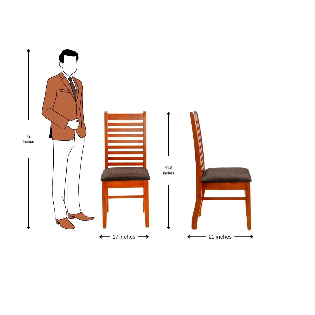Watford Premium Dining Chair - Teak Finish_05