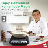 Wonderchef  63154814 Power Induction Cooktop 1400 Watts - Black