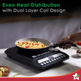 Wonderchef  63154814 Power Induction Cooktop 1400 Watts - Black