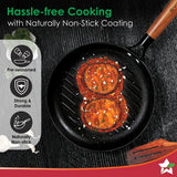 Wonderchef Ferro Round Cast Iron Grill Pan 24 cm - Black