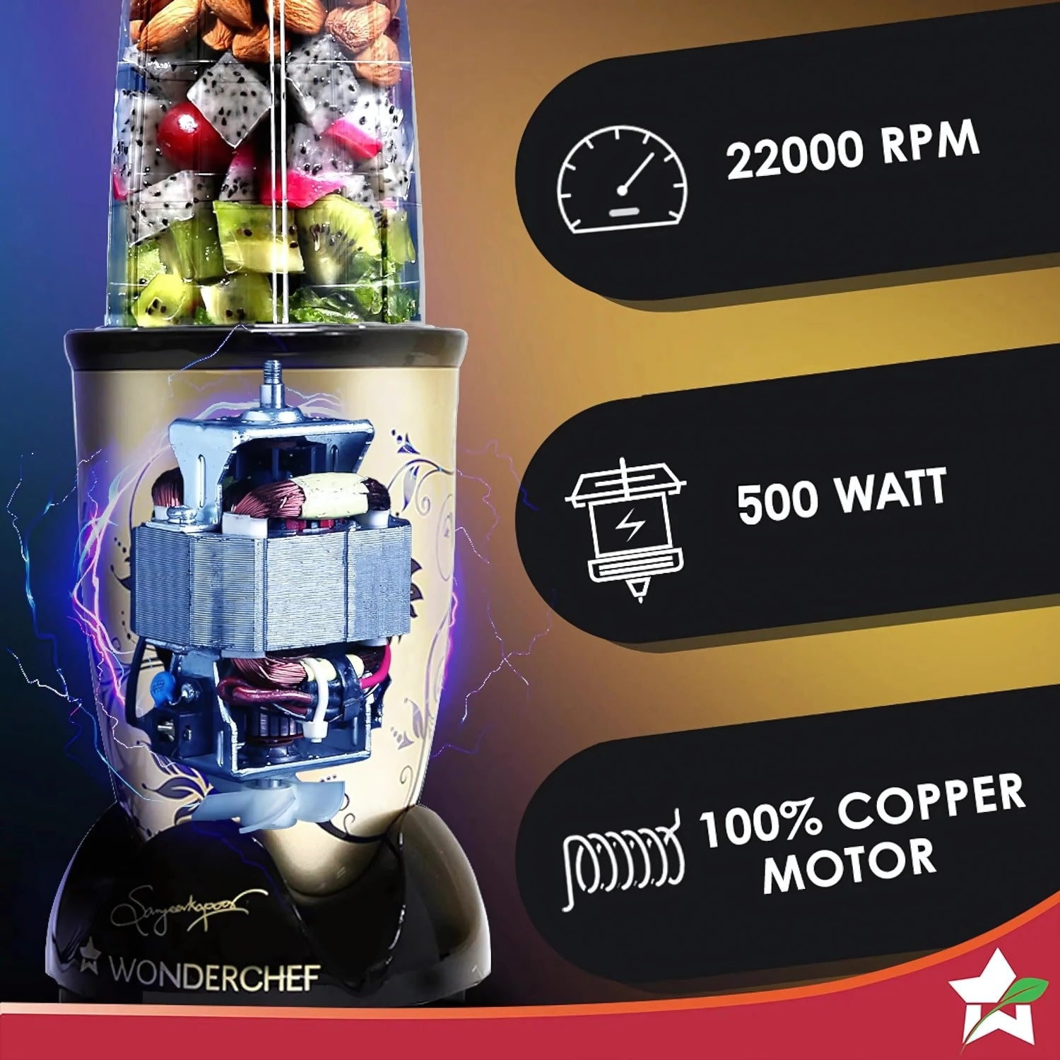 Wonderchef Nutri-Blender CKM – Champagne - Image 4 - Buy Online at Chera Home Junction Coimbatore