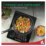 Wonderchef Swift Induction Cooktop 2200 W - Black