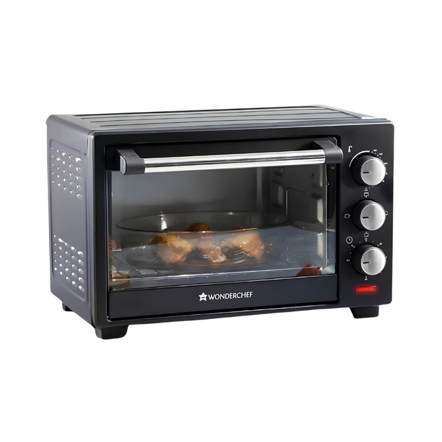 Wonderchef 63152143 Oven Toaster Griller OTG 19 L - Black_Front View