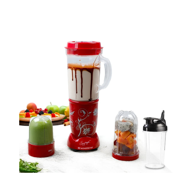 Wonderchef 63152296 Nutriblend  500 Watts - Red_Front View