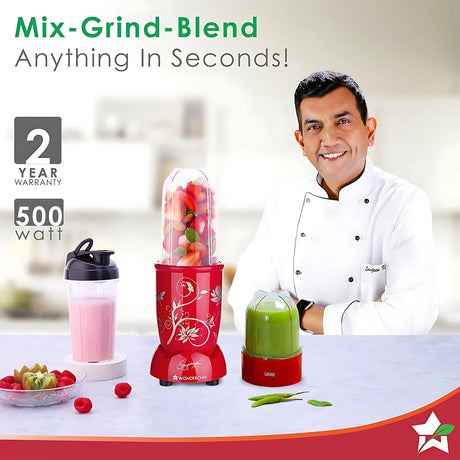 Wonderchef 63154888 Nutri 400 Watts - Blend Red_1