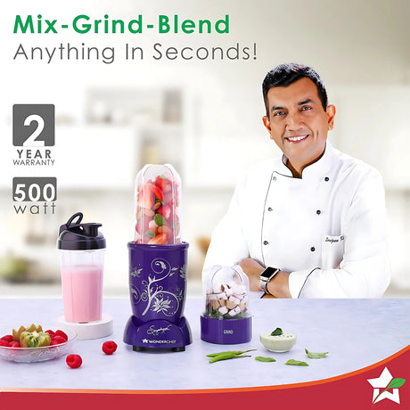 Wonderchef 63154890 Nutri-Blend Purple 400 Watts – Purple _1
