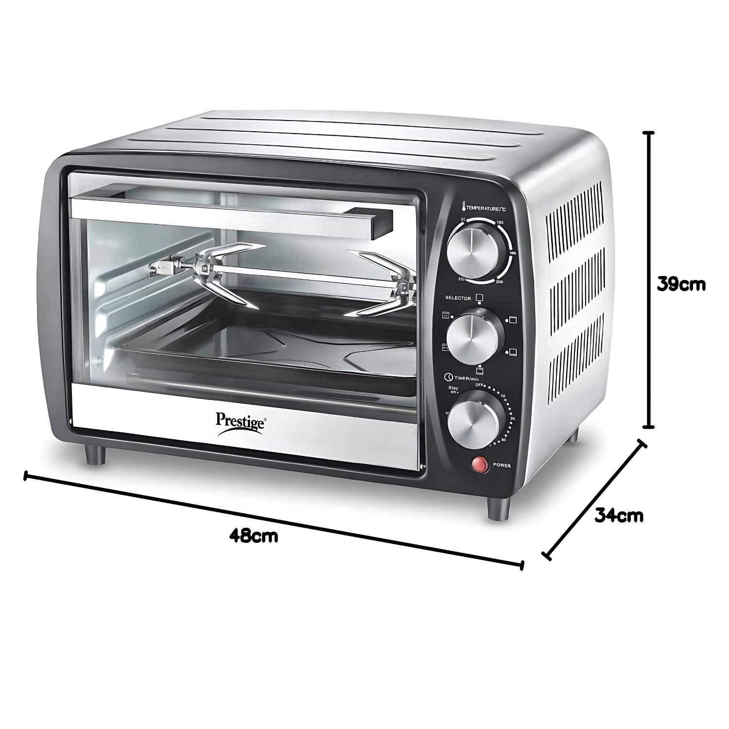 Wonderchef 63154892 OTG 21 L – Silver and Black_3
