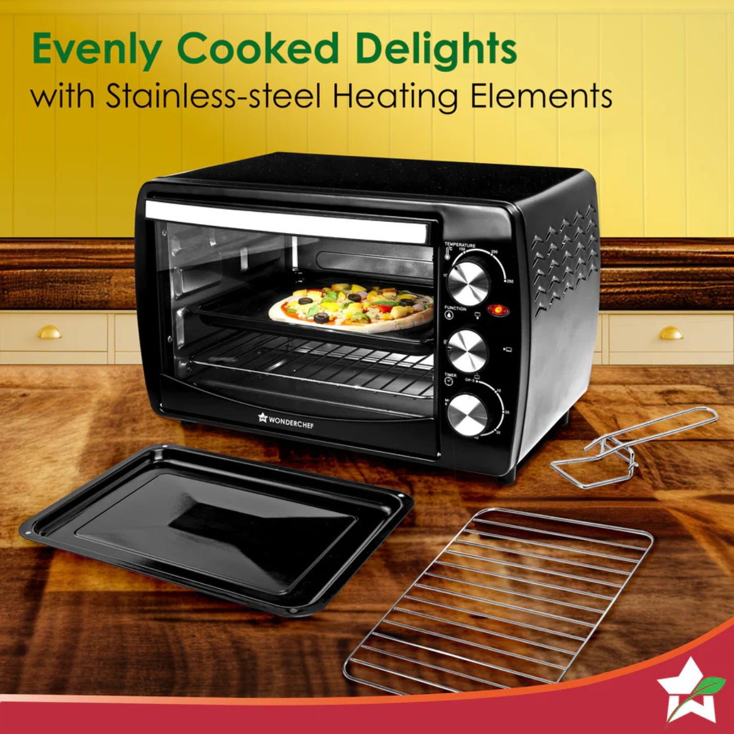 Wonderchef 63155033 OTG Oven Toaster Griller 19 L - Black_5