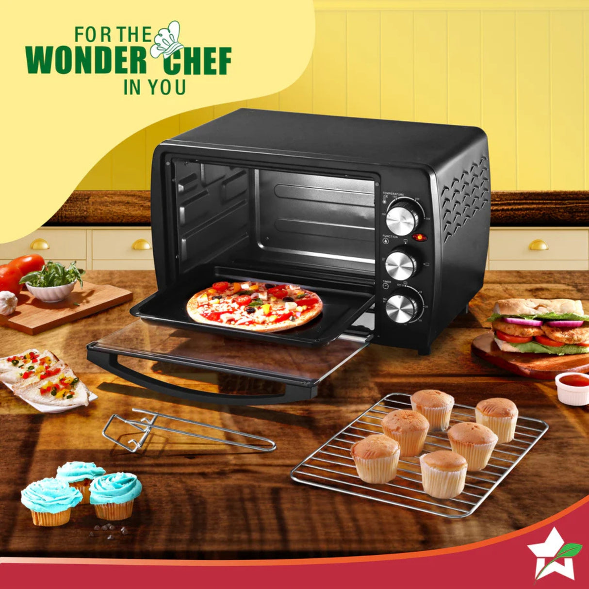 Wonderchef 63155033 OTG Oven Toaster Griller 19 L - Black_7