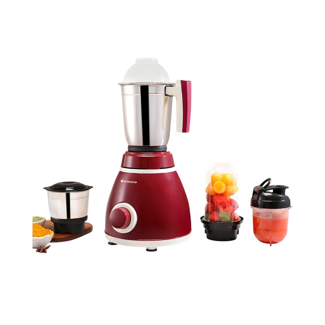 Wonderchef Acura Plus MG-500 Watts  Mixer Grinder – Maroon_Front View